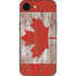 Canadian Flag Dark Wood iPhone 16e Skin
